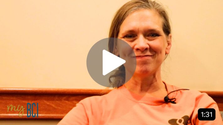 Photo of woman smiling during video interview about working at BCI